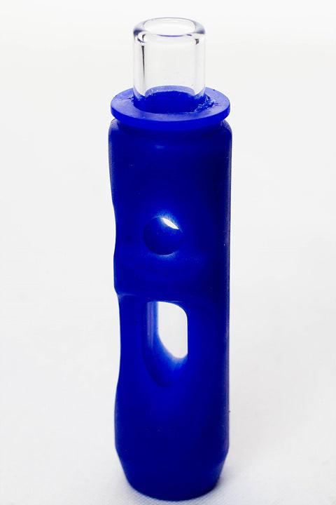 Silicone hand pipe with multi holes glass bowl and tube ( GP1537 )