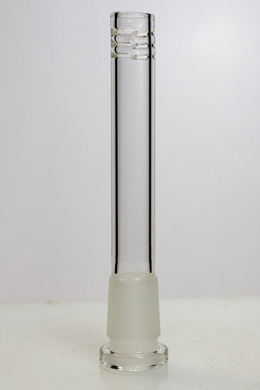Glass open ended 6 slits downstem