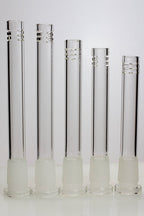 Glass open ended 6 slits downstem