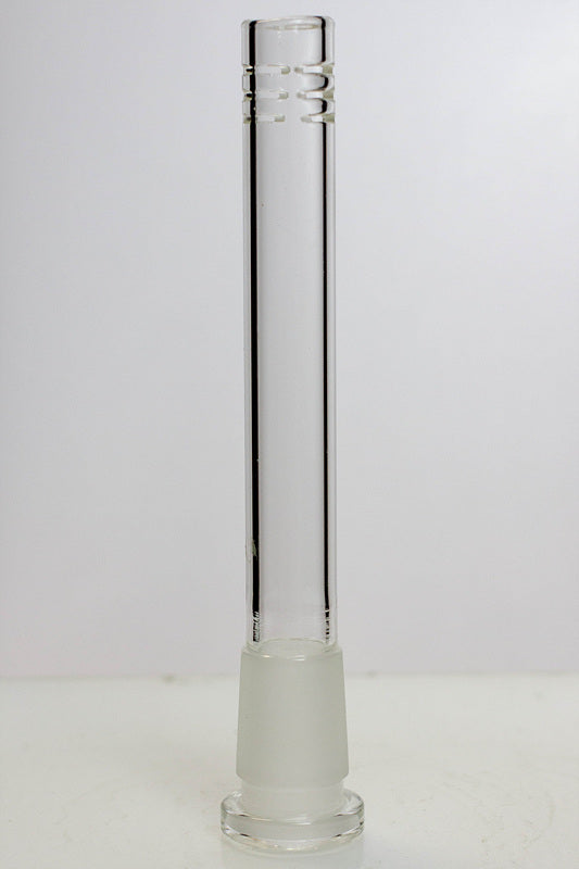 Glass open ended 6 slits downstem