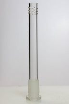 Glass open ended 6 slits downstem