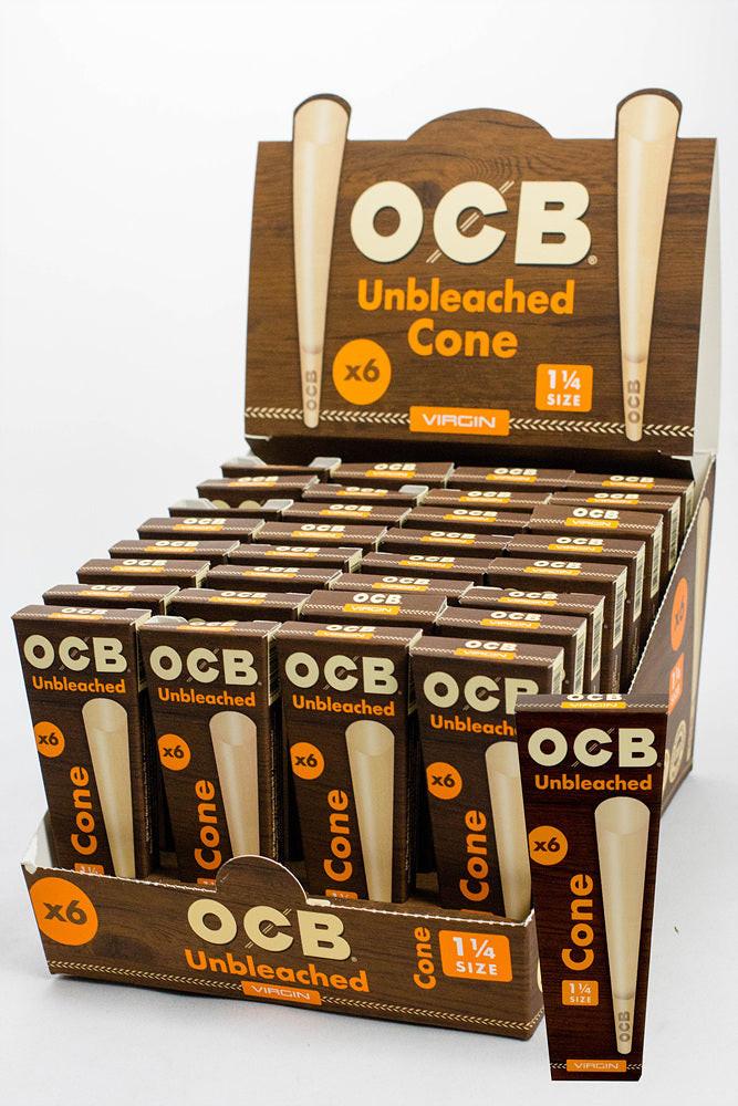 OCB Pre-rolled Cone - Virgin Unbleached Rolling Paper - 1 1/4 Main image