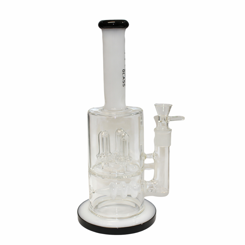 Tree Glass | 12" Fat Triple Dome Perc Bong Oreo Main image