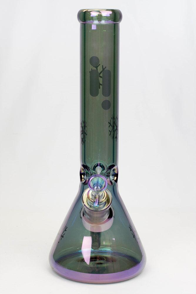 14" Infyniti Snowflake 7 mm metallic glass bong ( GP1589 )