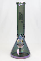 14" Infyniti Snowflake 7 mm metallic glass bong ( GP1589 )