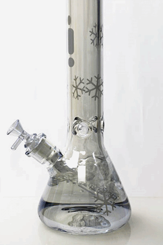 14" Infyniti Snowflake 7 mm metallic glass bong ( GP1589 )