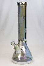 14" Infyniti Snowflake 7 mm metallic glass bong ( GP1589 )