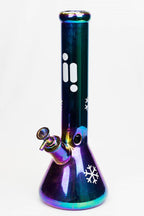 14" Infyniti Snowflake 7 mm metallic glass bong ( GP1589 )