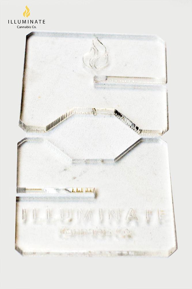 Laser cut Acrylic rolling V