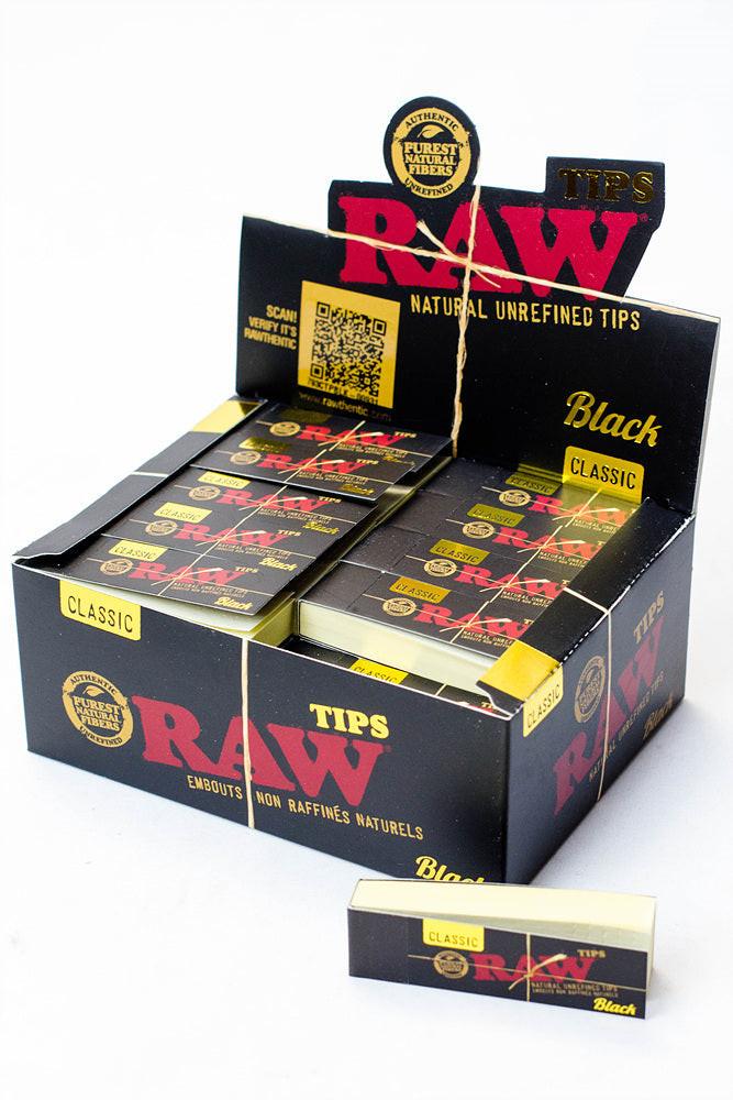 Raw Black Rolling Paper Tips Main image