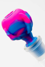 2-in-1 Silicone Claw bowl with multi-hole glass bowl-Color Assorted