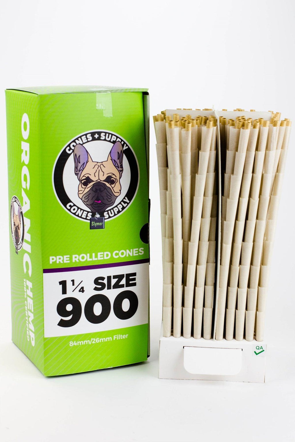 Cone + Supply 84 mm Pre-Rolled Organic HEMP cones 900