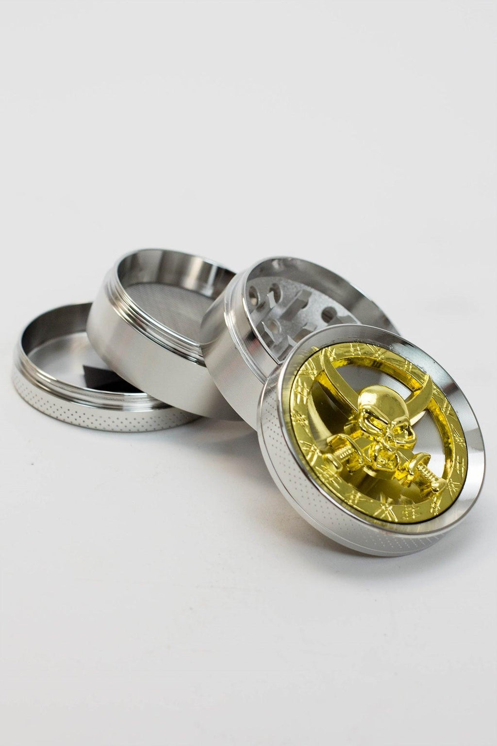GHOST 4 parts color grinder with a decoration lid