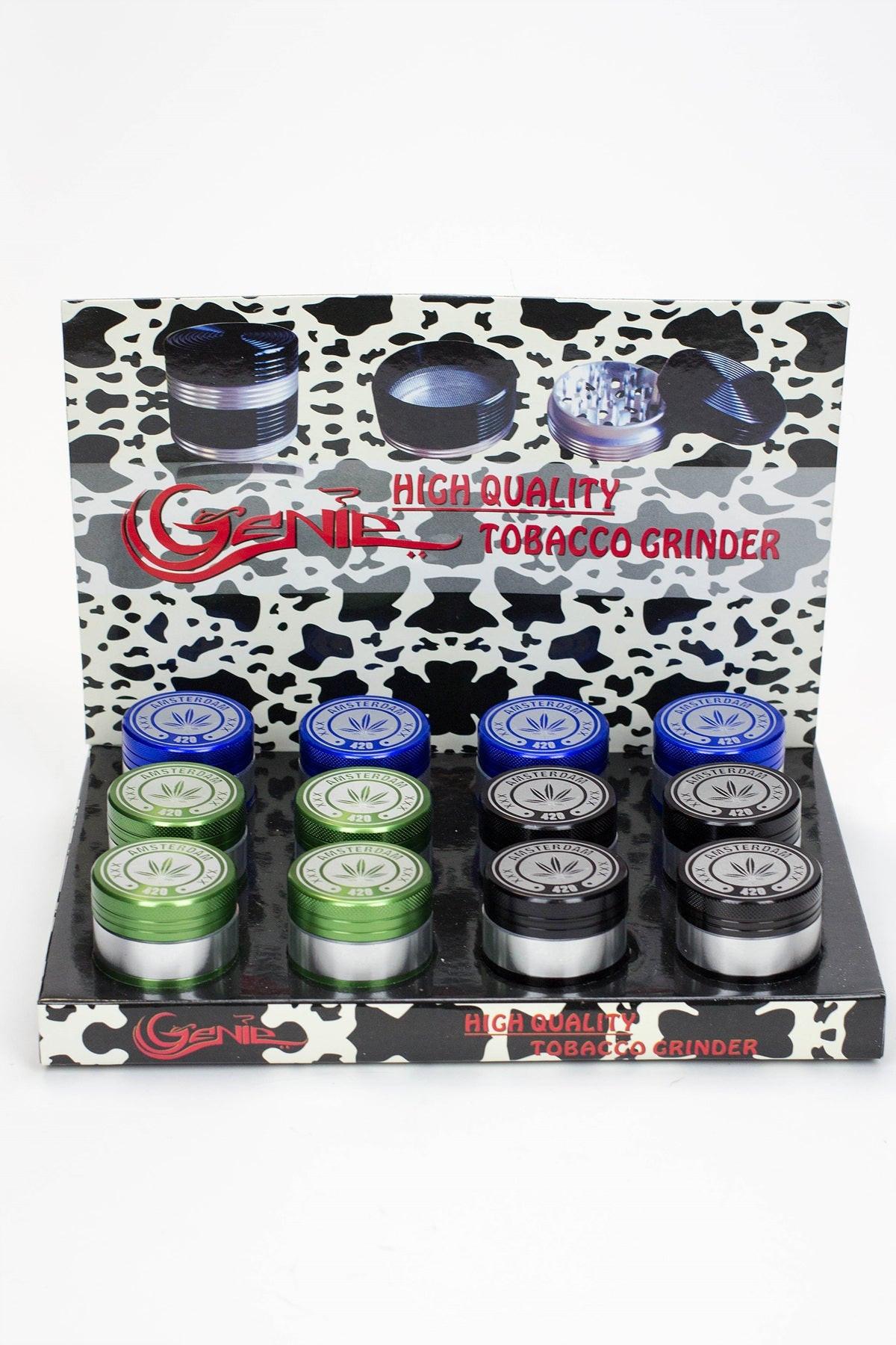 Genie 4 parts Quality Aluminum grinder Display of 12 Secondary image