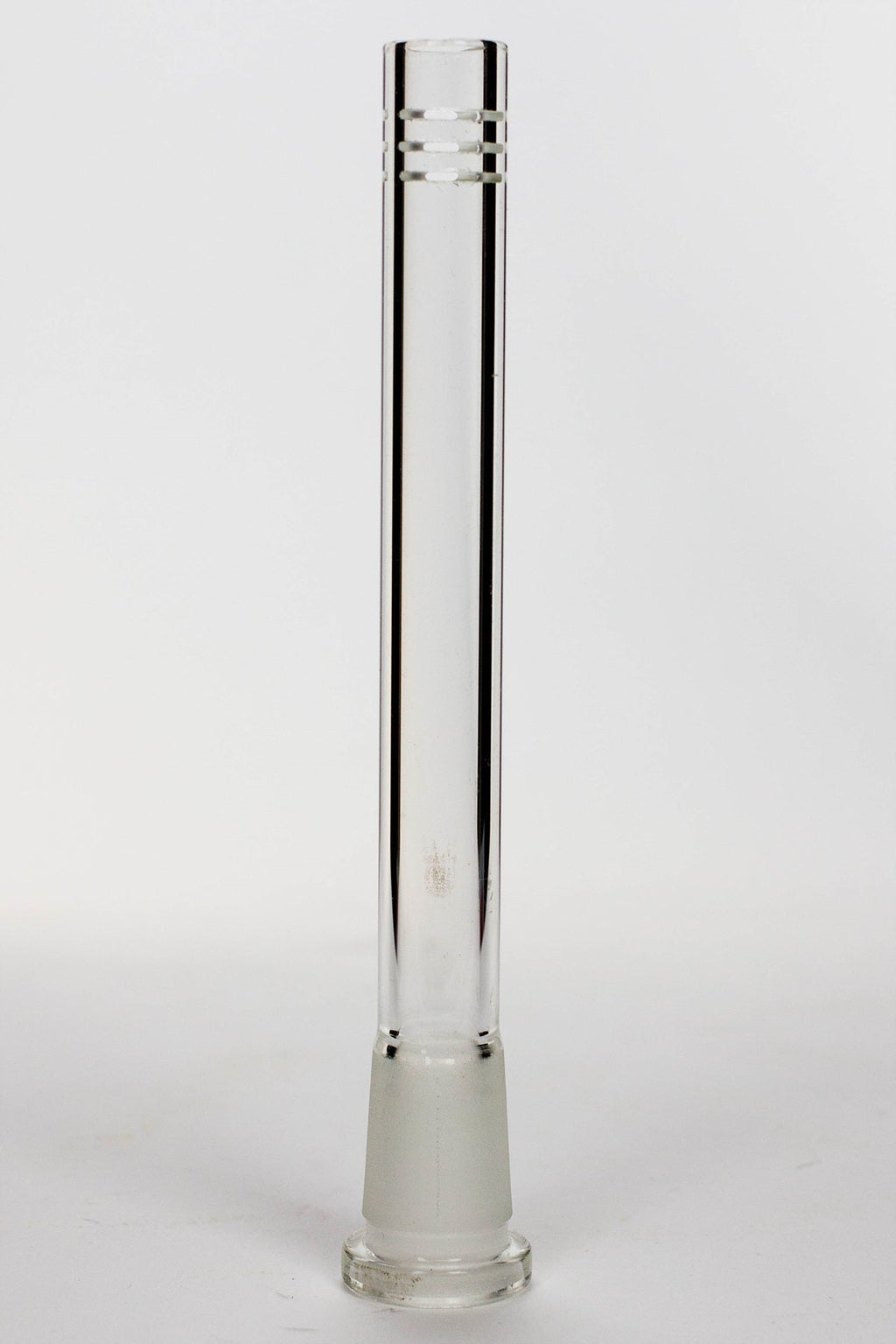 Glass open ended 6 slits downstem