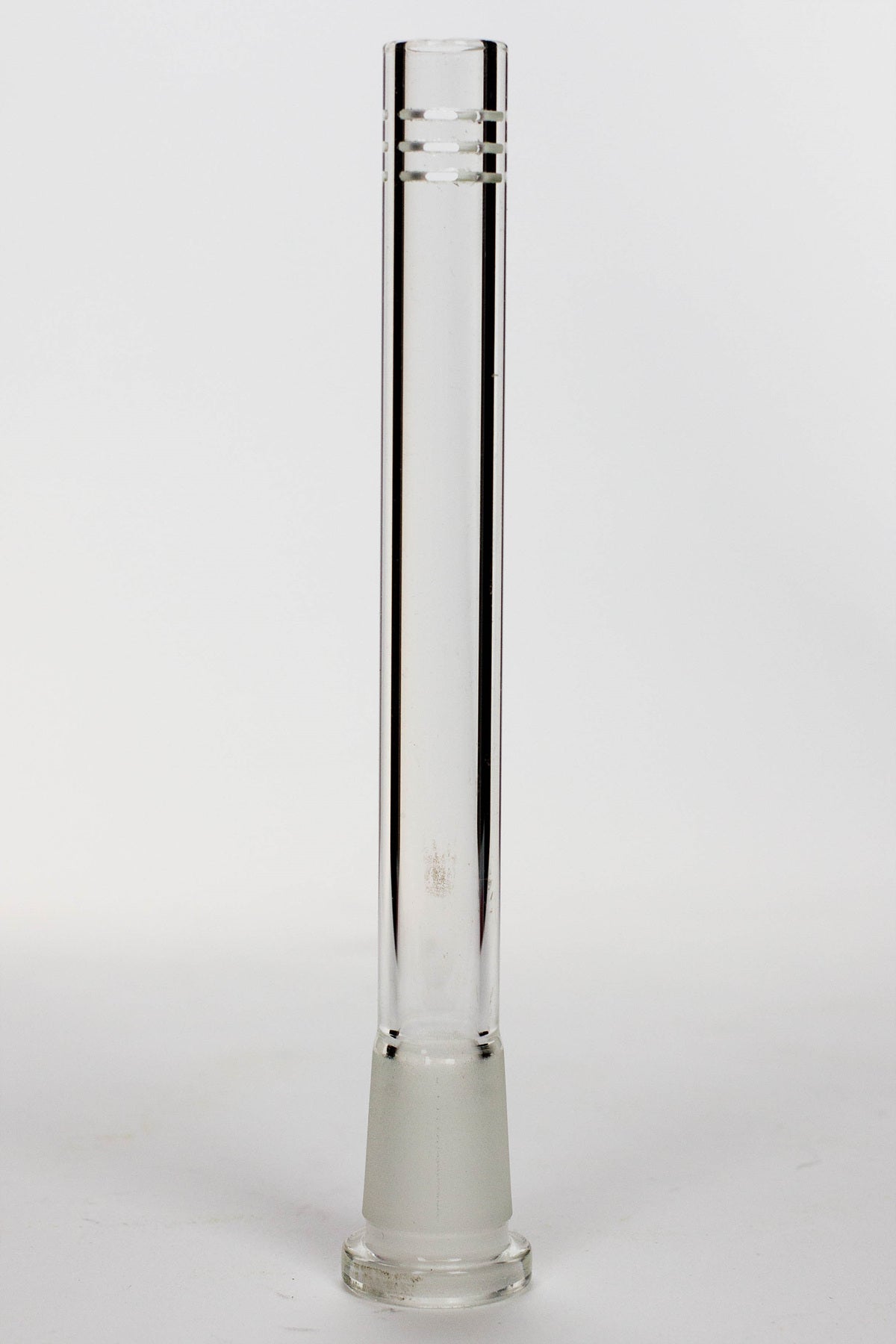 Glass open ended 6 slits downstem