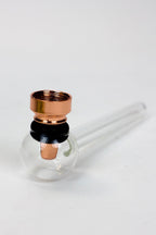 5.5" Glass tube pipe TP001 with metal screen Box of 24