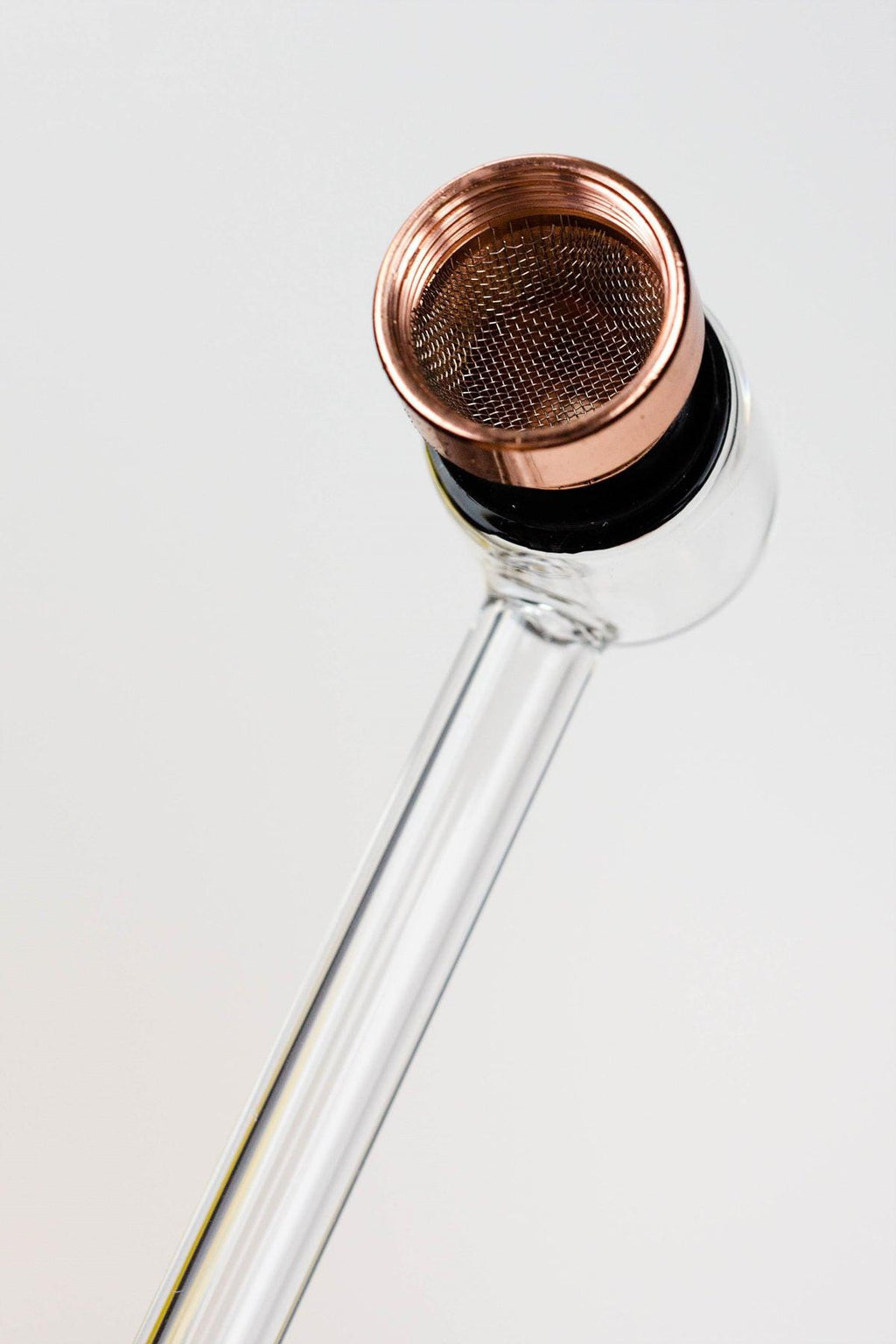 5.5" Glass tube pipe TP004 with metal screen Box of 24