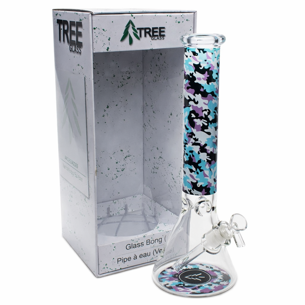 Tree Glass | 15" 7mm Beaker DigiCamo Pattern Glass Bong Secondary image