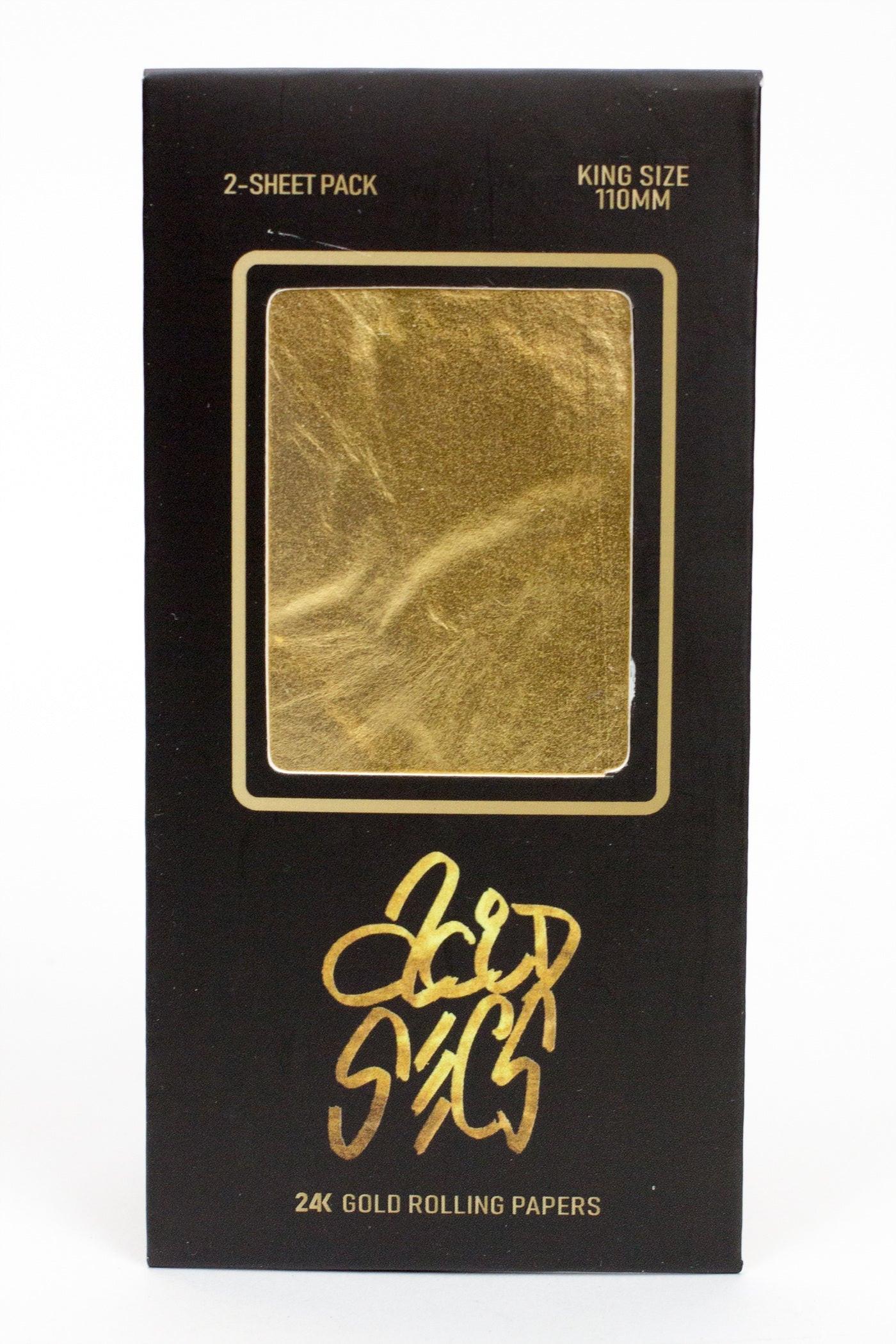 Acid Secs 24K Gold King size Rolling Paper
