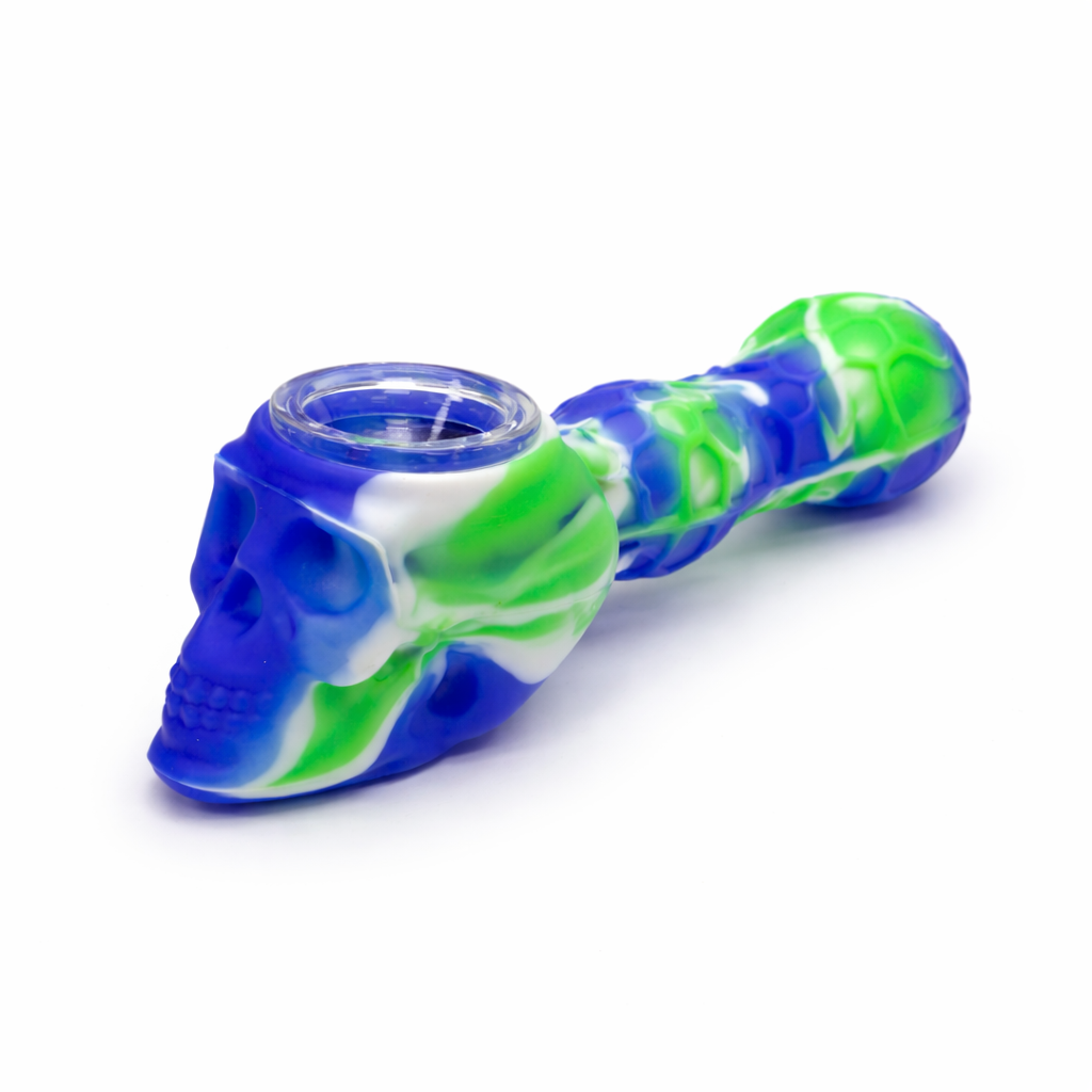 4.5" Skull Head Silicone pipe Secondary image