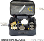 Herb & Mary | Smell Proof Accessories Storage Stash Case w/Integrated Combo Lock (Large)