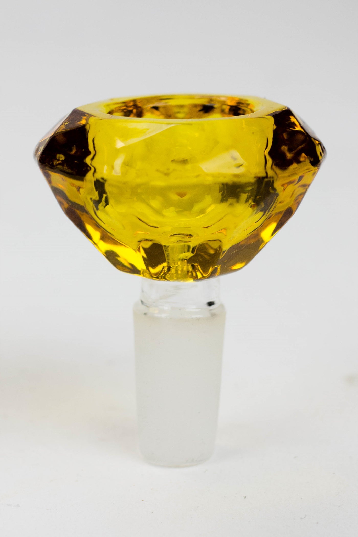 Diamond cutting shape wide glass bowl Secondary image