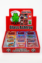 Rectangle glass ashtray Box of 6