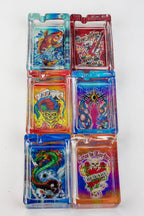 Rectangle glass ashtray Box of 6