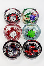 Round glass ashtray Box of 6