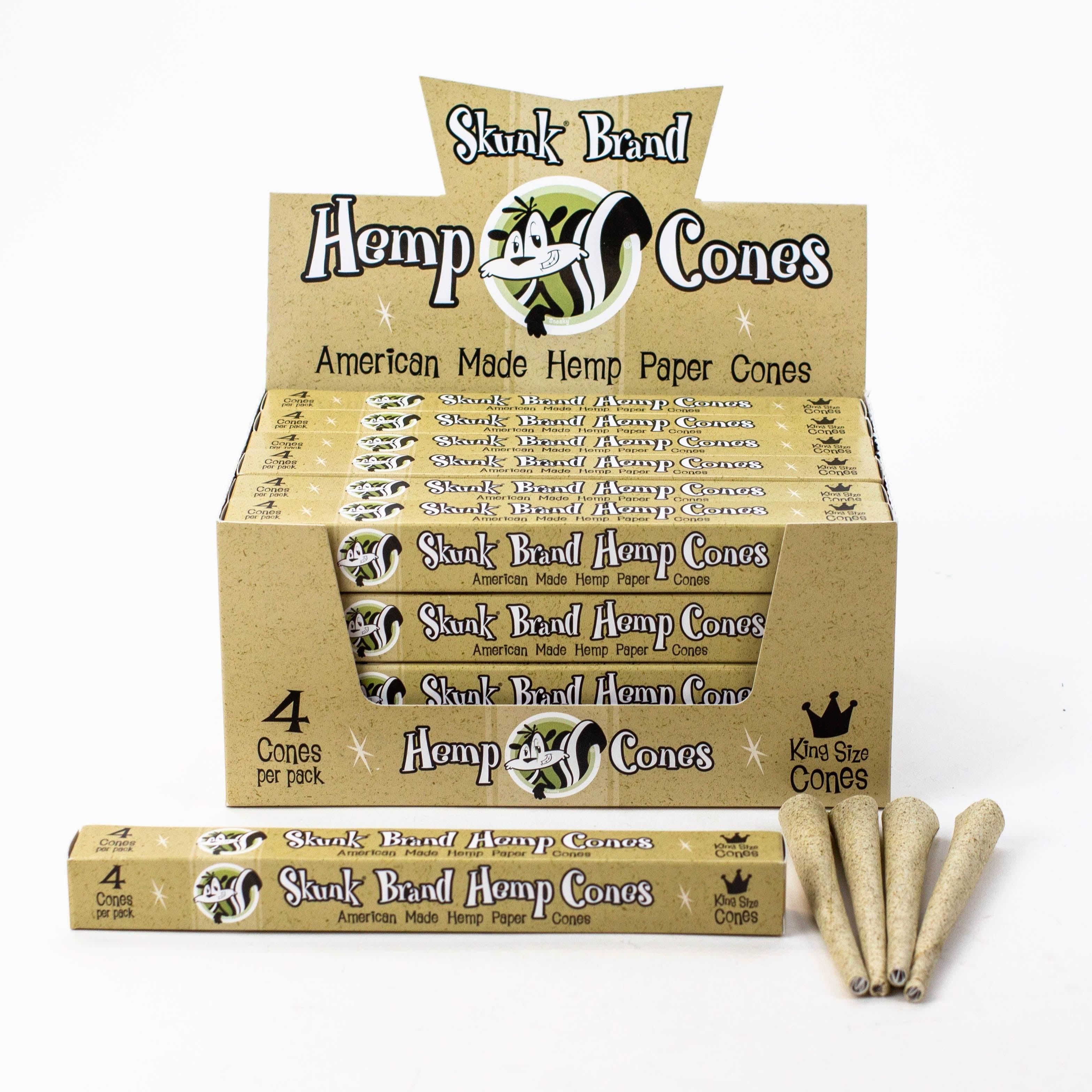 Skunk Brand King size hemp cone Box of 24