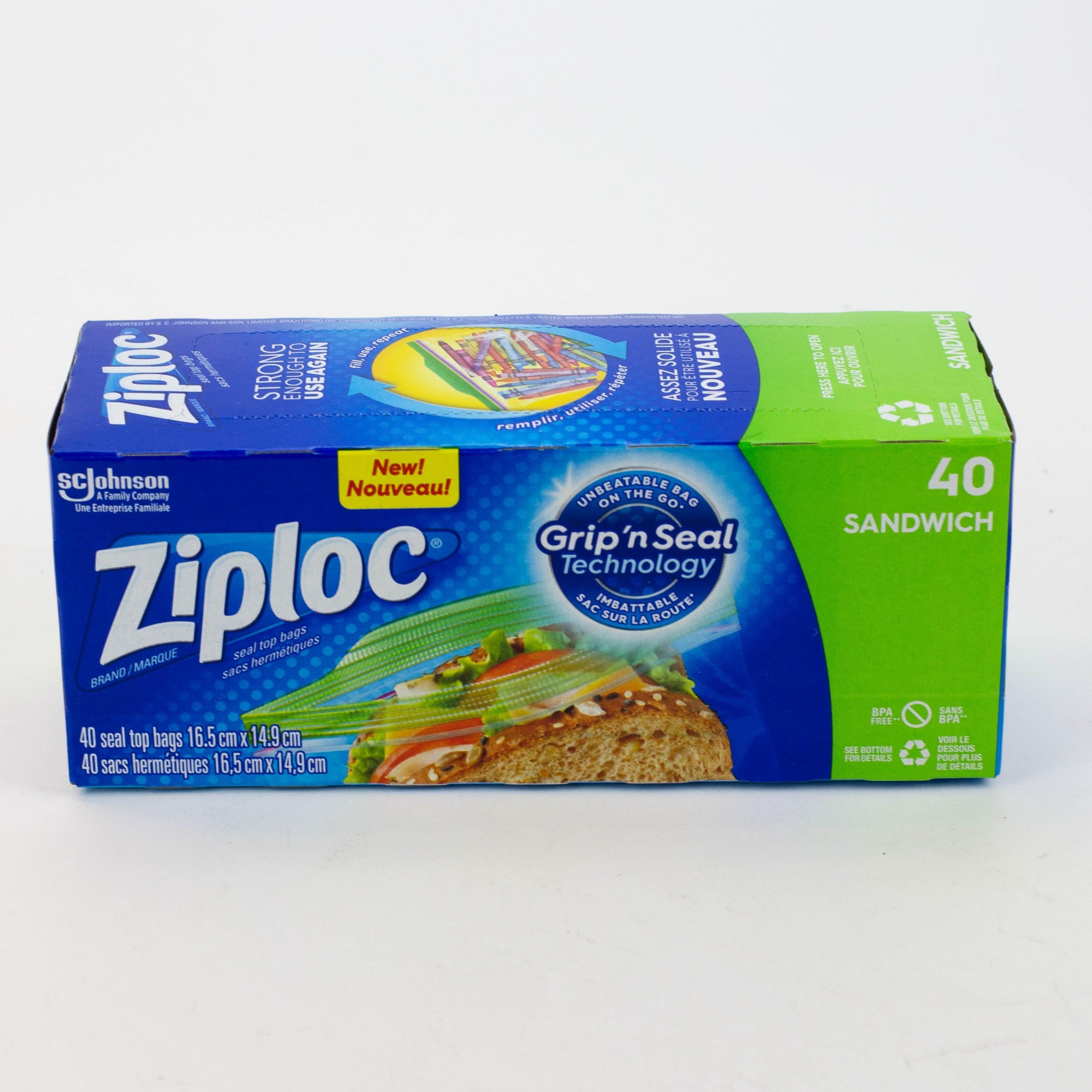 Ziploc® Sandwich Bags Box of 40 Main image