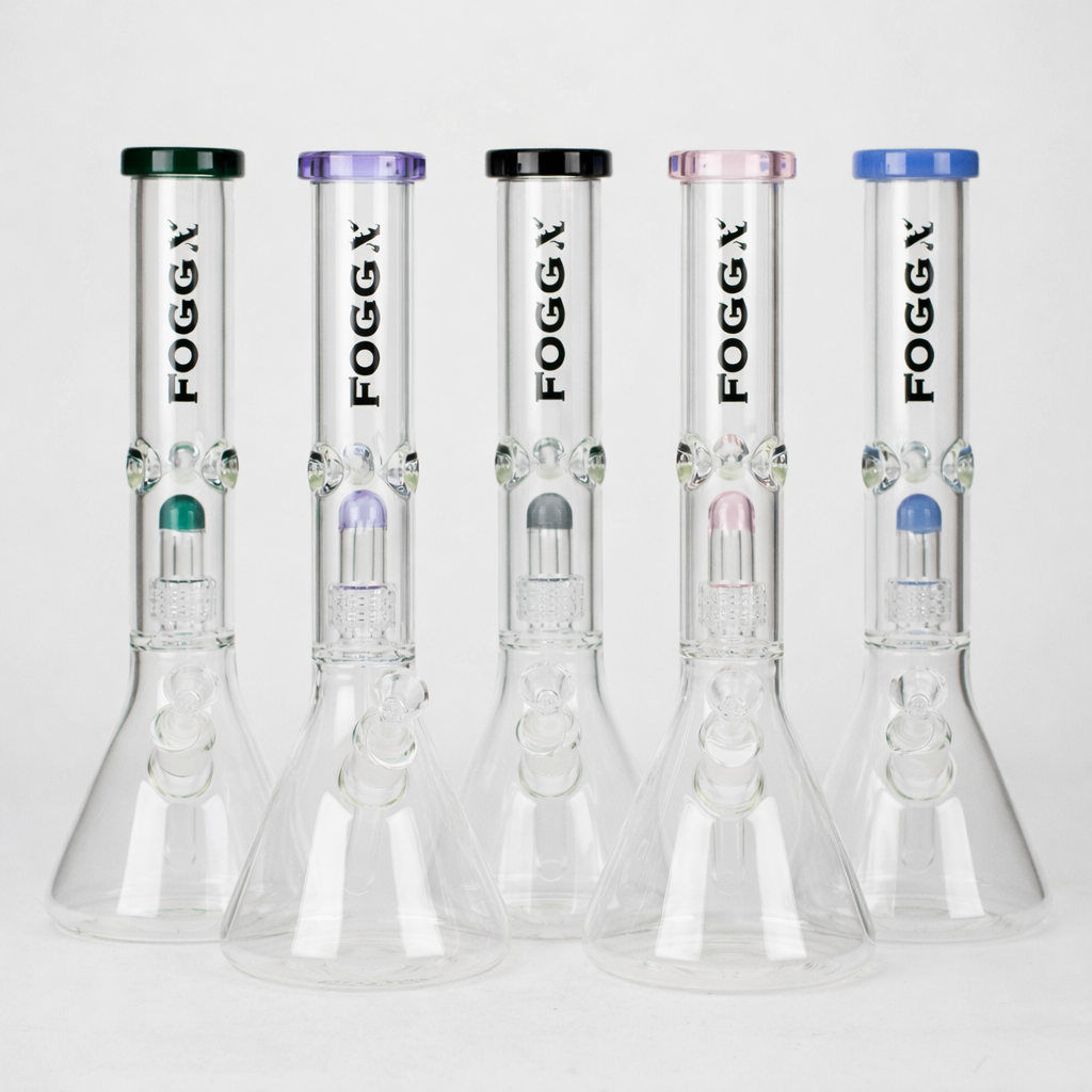 FOGGX | 14" Glass Water Pipe with Percolator [FT187] Secondary image