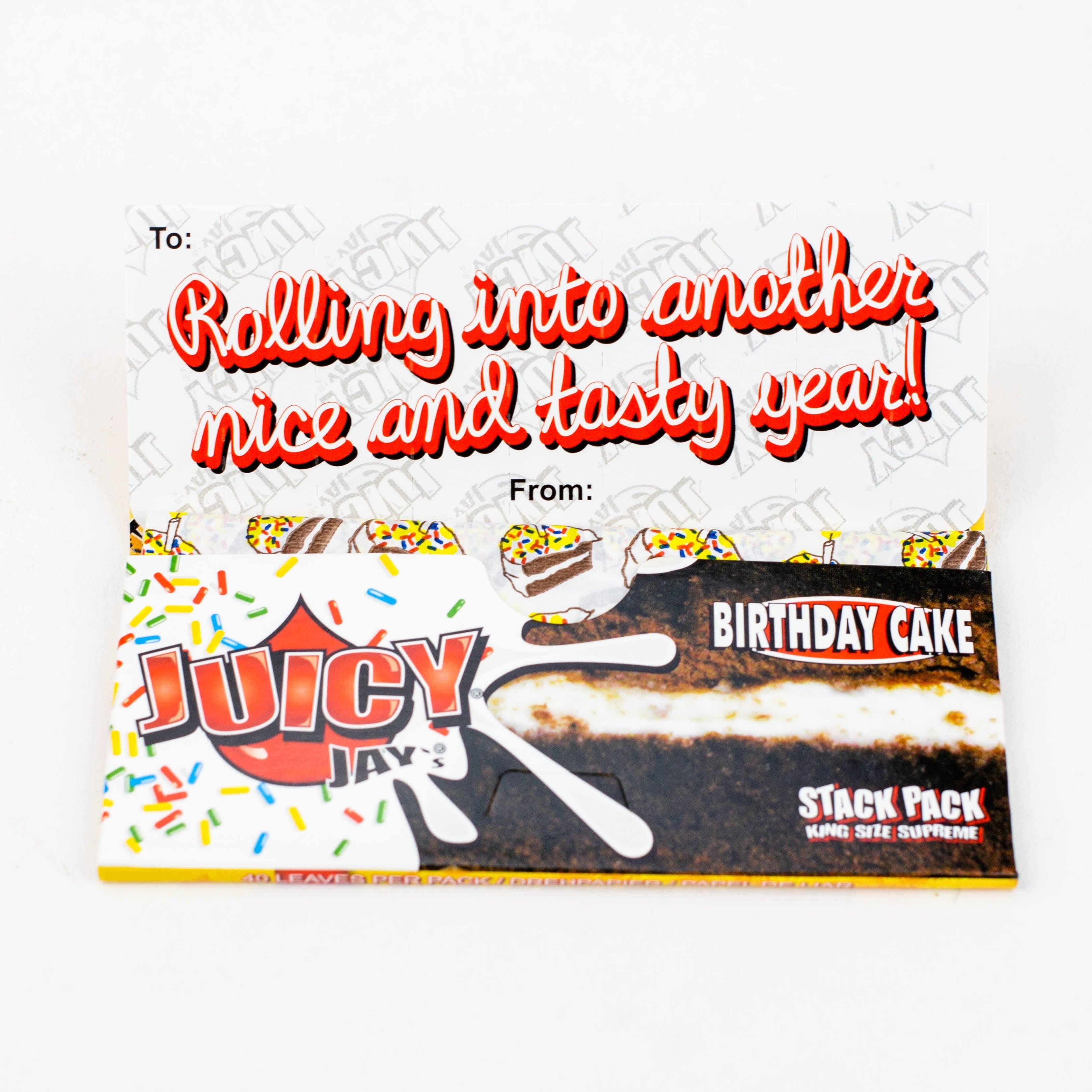 Juicy Jay's Birthday Cake King size Supreme Stack Pack rolling paper Box of 24 Secondary image