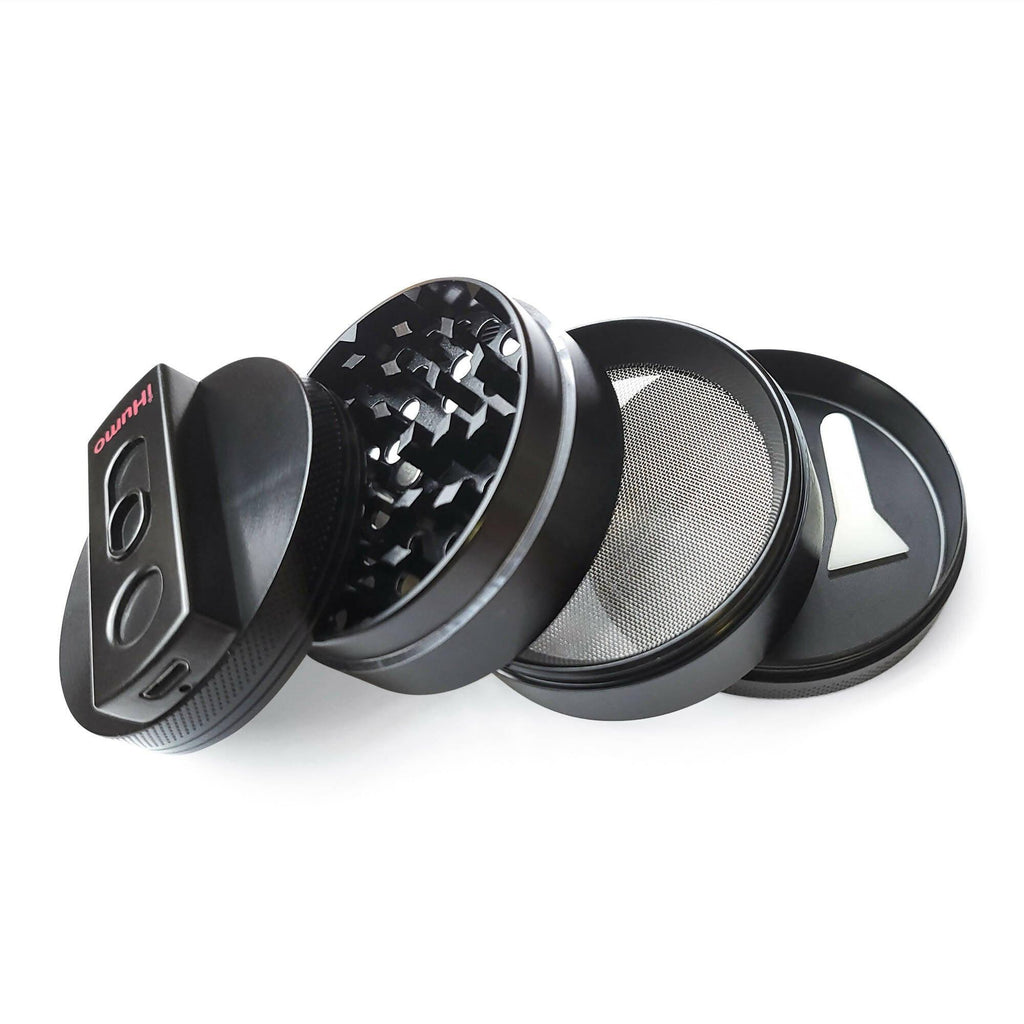 iHUMO | OFFER Best 2 in 1 Grinder & USB Lighter, 4 Parts (63mm)
