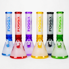 FOGGX | 14" Sandblasted Frosted Big Skull Beaker Water Pipe – 7mm Thick [FT1648ATS]