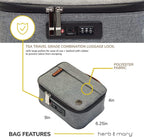 Herb & Mary | Smell Proof Accessories Storage Stash Case w/Integrated Combo Lock (Medium)
