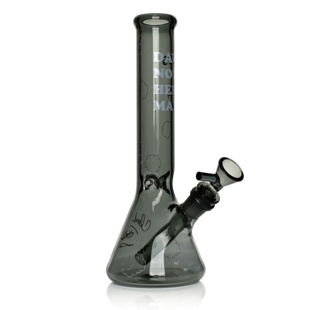 Cheech & Chong® Glass | 10" Dave's Not Here, Man Beaker Base Water Pipe [CC159] Main image