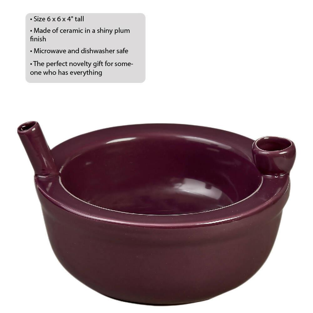 NOVELTY ROAST & TOAST CEREAL BOWL - PLUM COLOR Secondary image