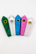 Acid Secs - Crystal Stone Smoking Pipe with choke hole