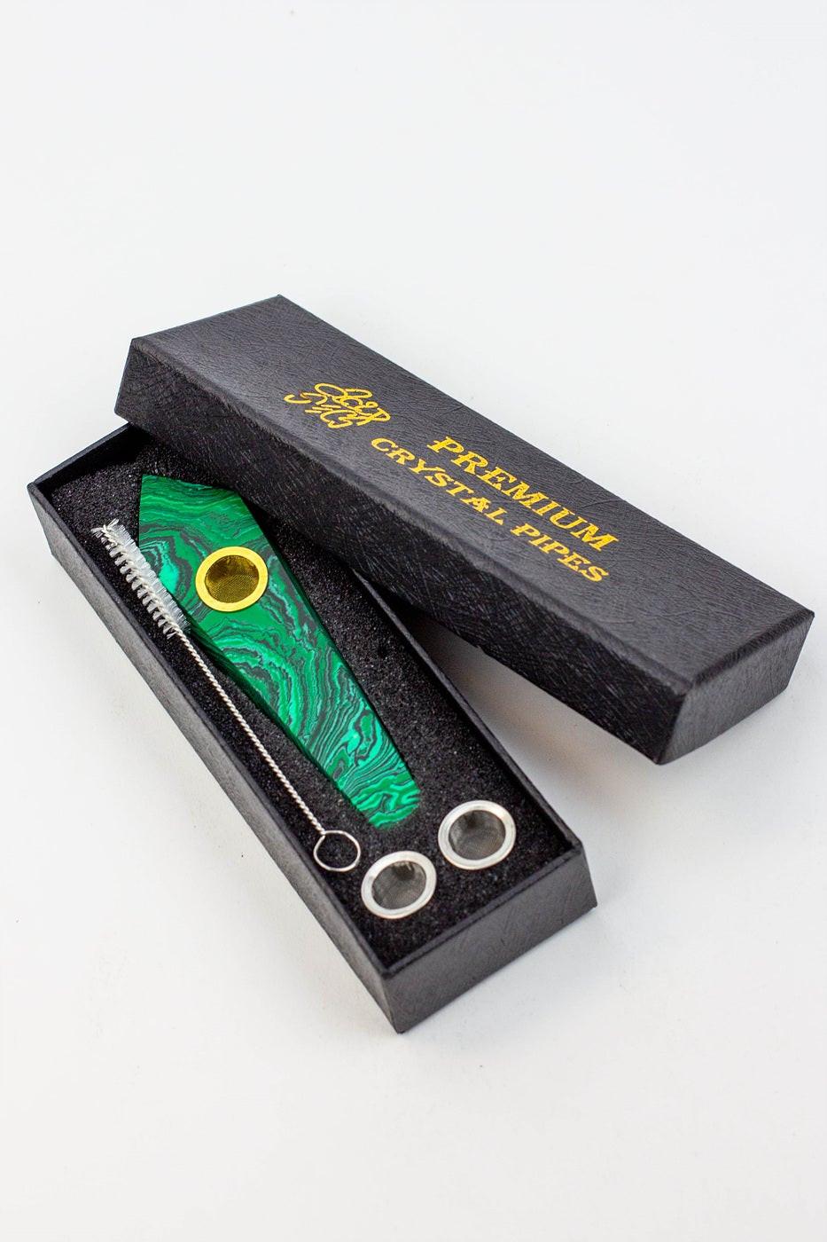 Acid Secs - Crystal Stone Smoking Pipe without choke hole