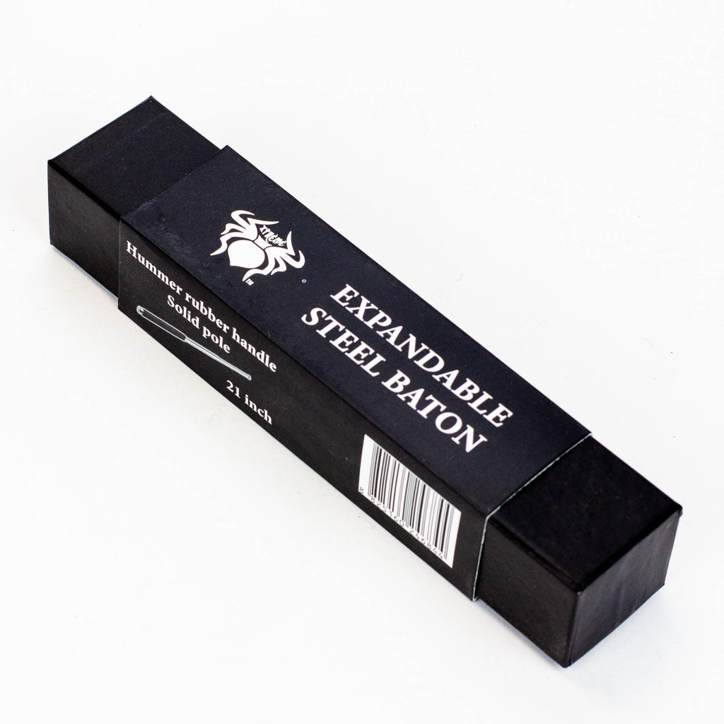 XTREME- Expandable Steel Baton / Hummer Rubber Handle / Solid Pole