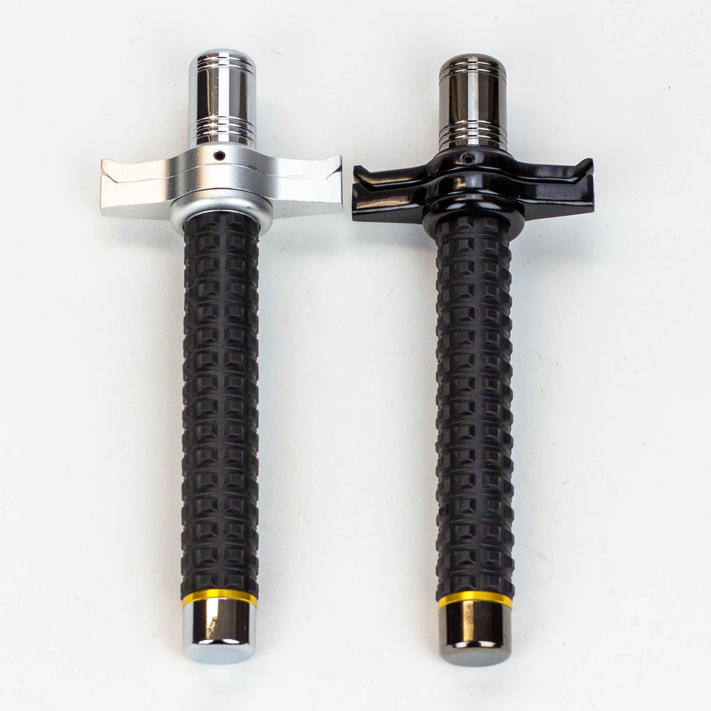 XTREME- Expandable Steel Baton with Guard / Hummer Rubber Handle / Solid Pole