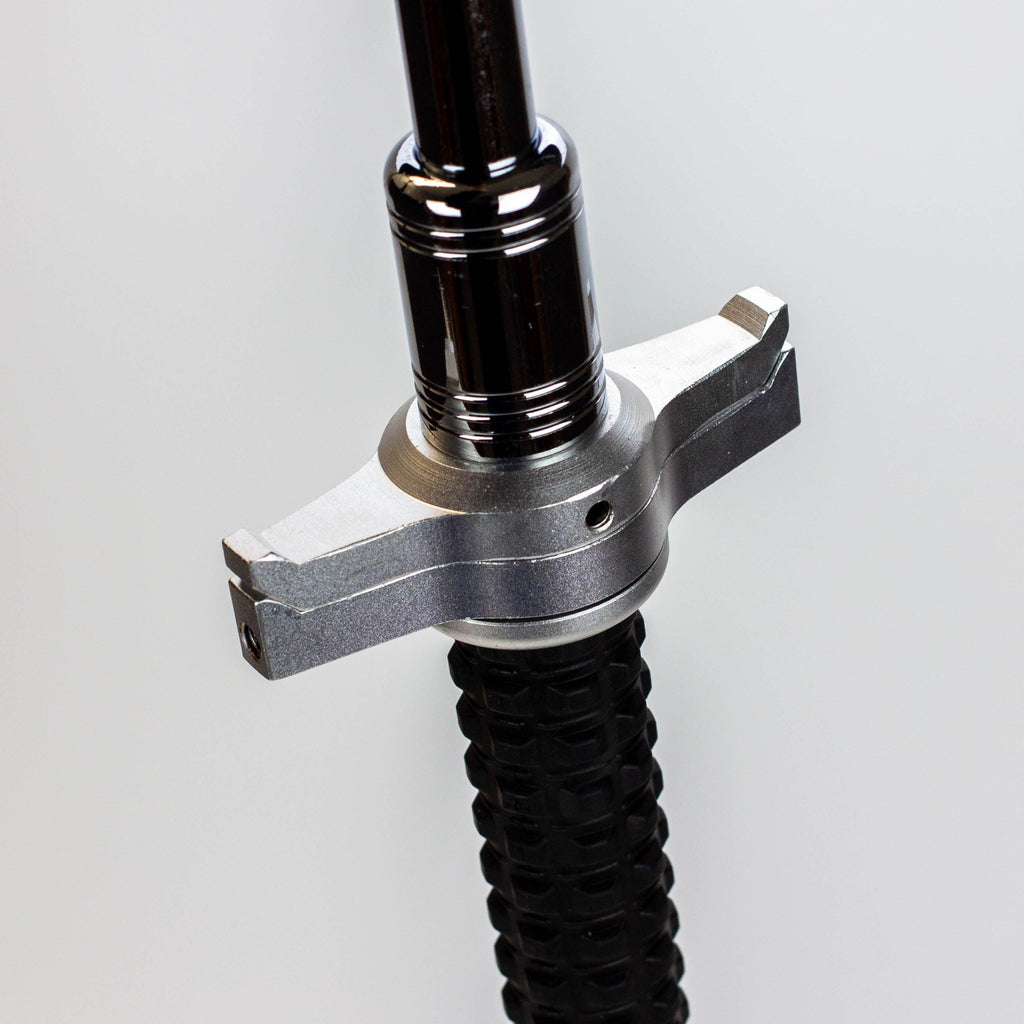 XTREME- Expandable Steel Baton with Guard / Hummer Rubber Handle / Solid Pole