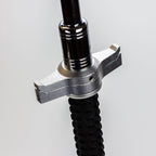 XTREME- Expandable Steel Baton with Guard / Hummer Rubber Handle / Solid Pole