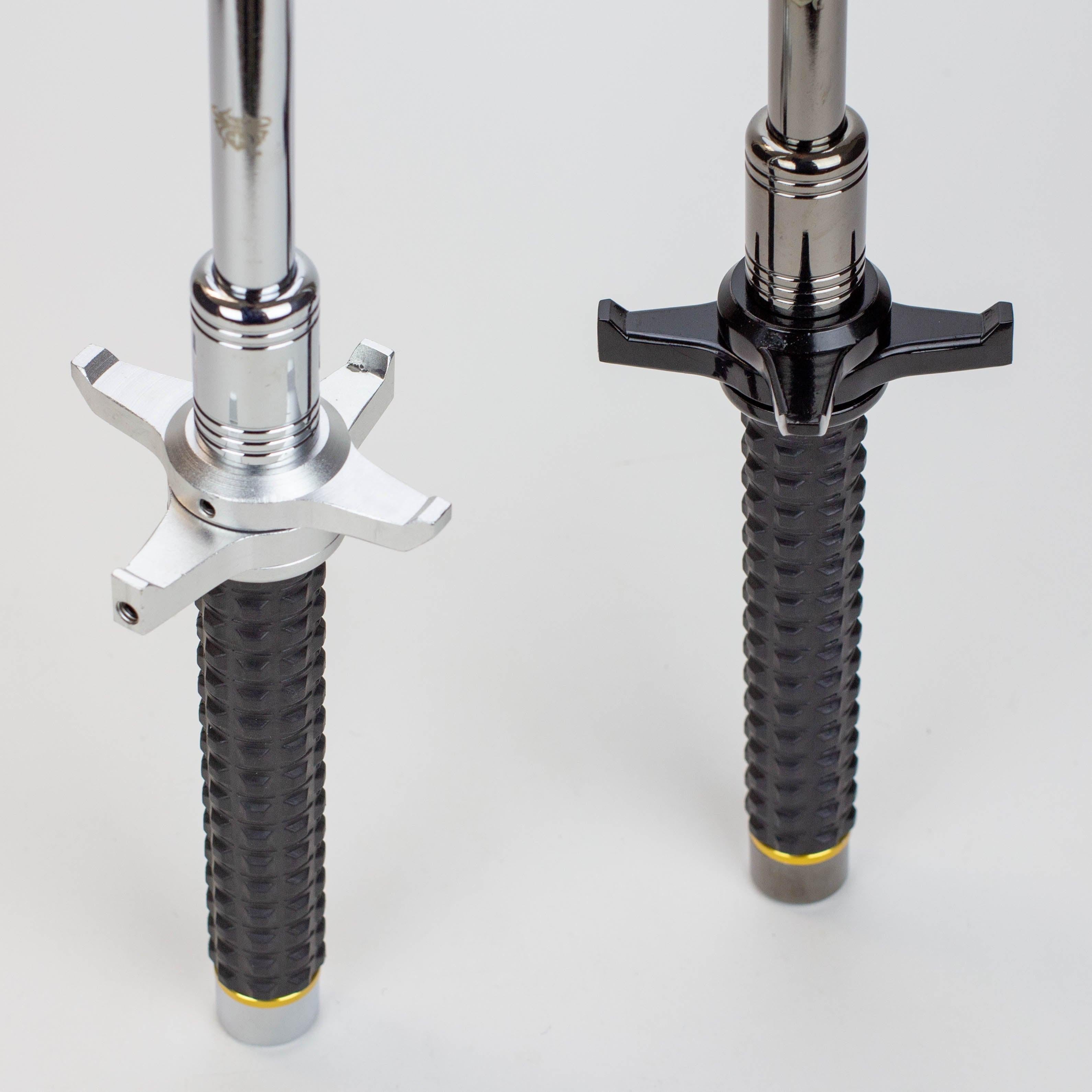 XTREME- Expandable Steel Baton with Guard / Hummer Rubber Handle / Solid Pole Secondary image