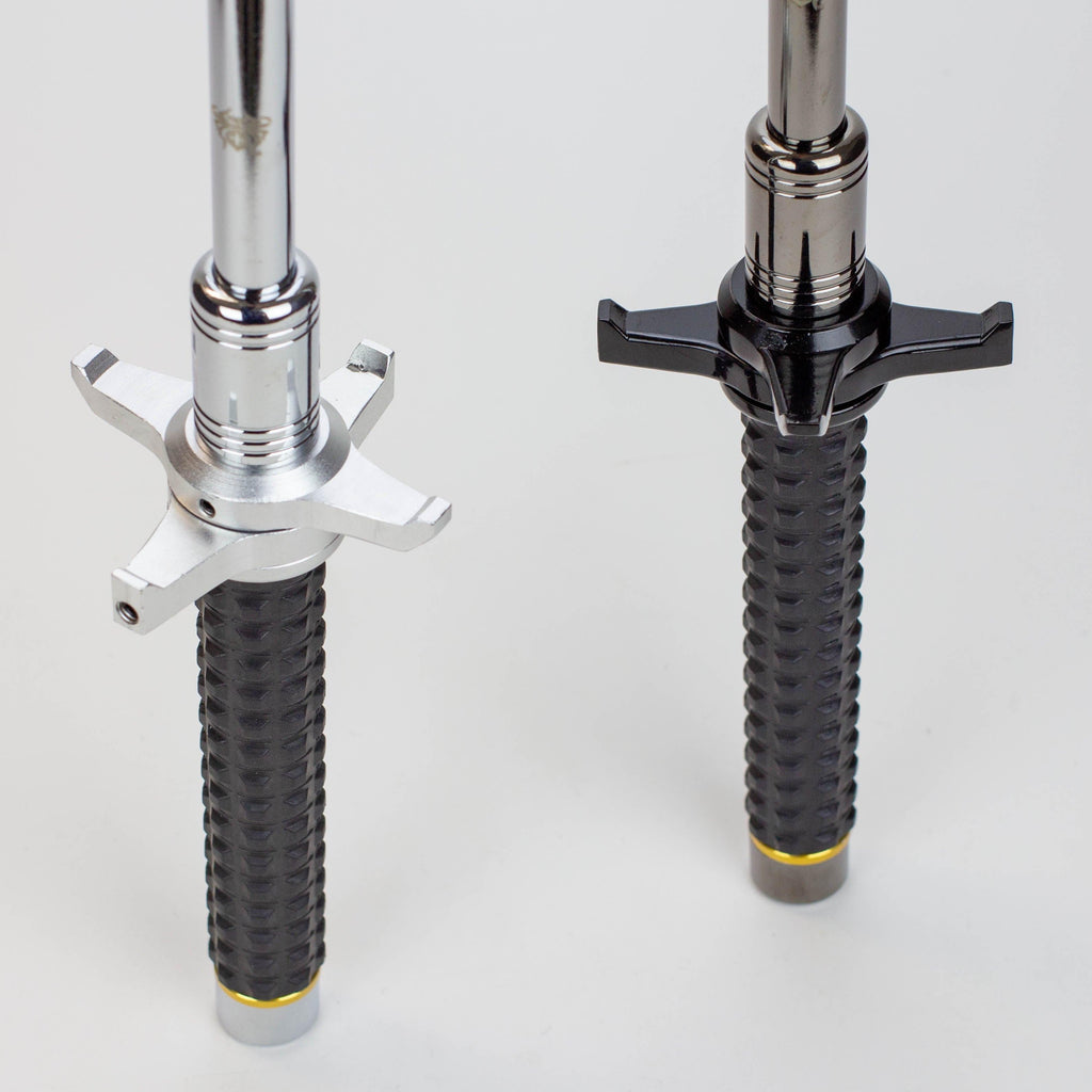 XTREME- Expandable Steel Baton with Guard / Hummer Rubber Handle / Solid Pole