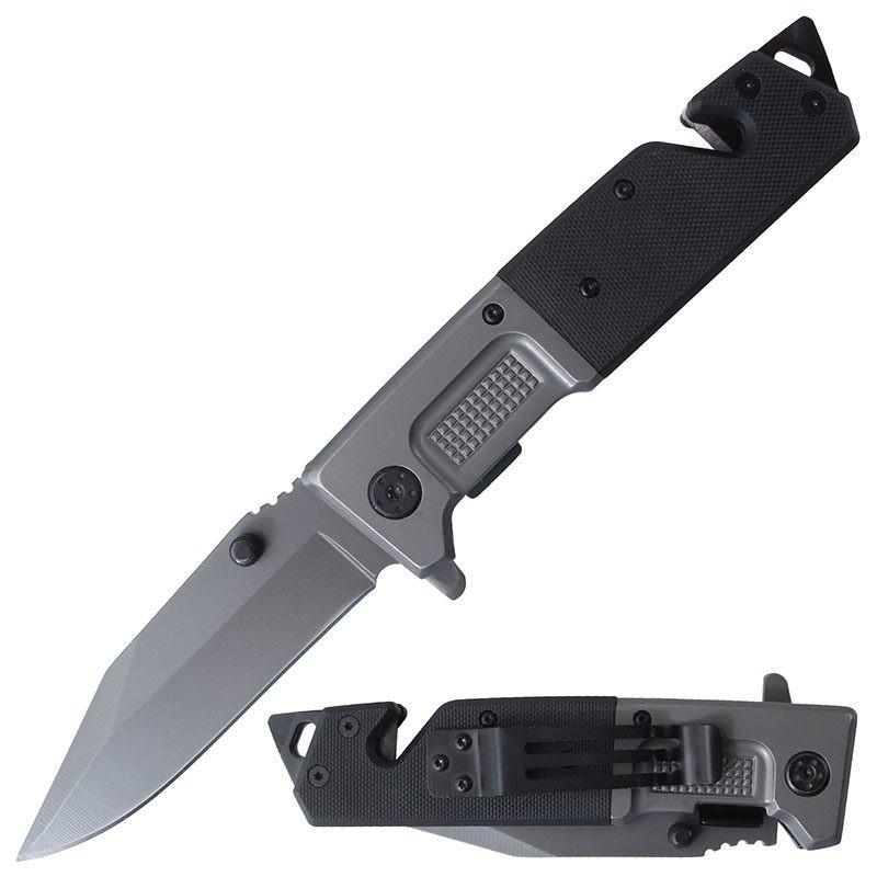 Folding Pocket Knife Stainless - Gun Gray Black [BF210856] Main image