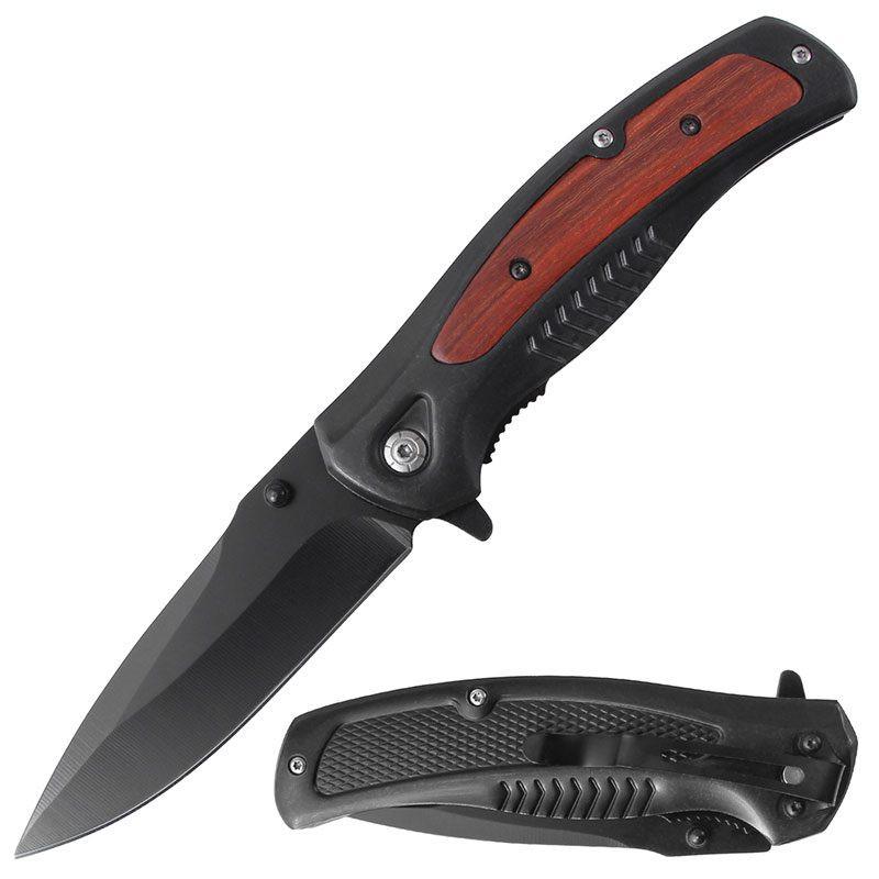 Folding Pocket Knife Stainless - Rosewood [BF210861-W] Main image