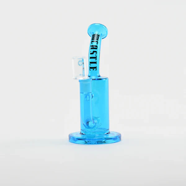 Castle Glassworks | 8.5" Barrel Dab Rig – 7mm Thick Electroplated Glass (14mm Female)